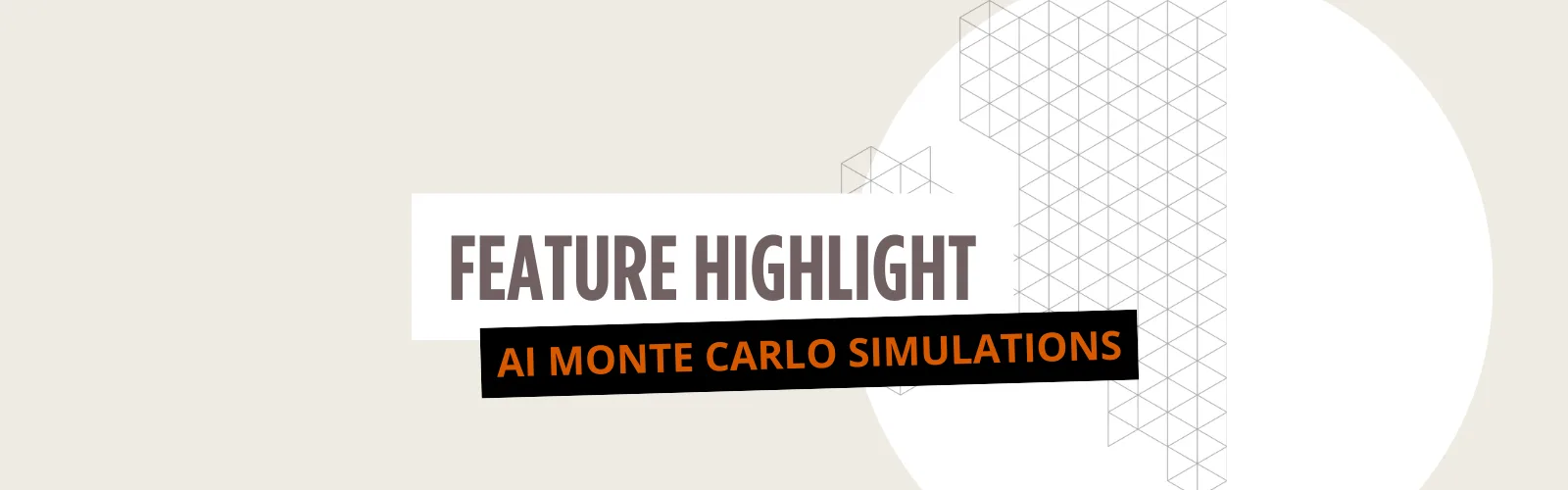 A banner titled AI Monte Carlo Simulation for Project Management