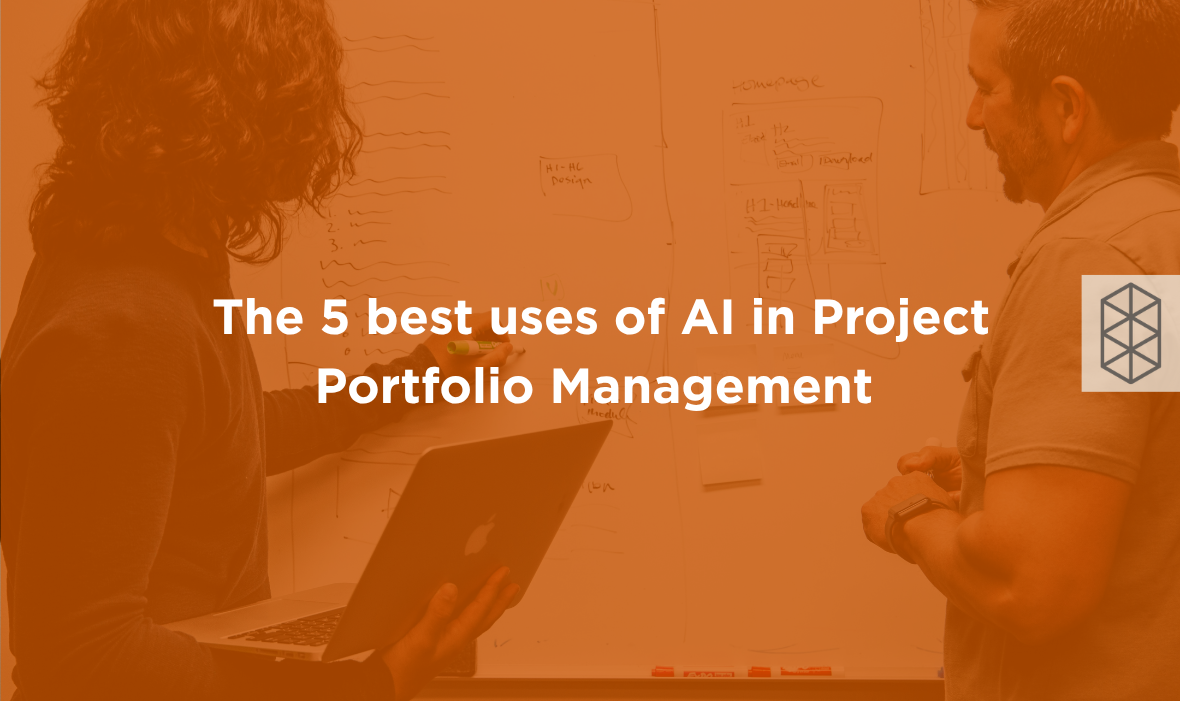 The headline of the piece is 5 best usees of AI in Project Portfolio Management