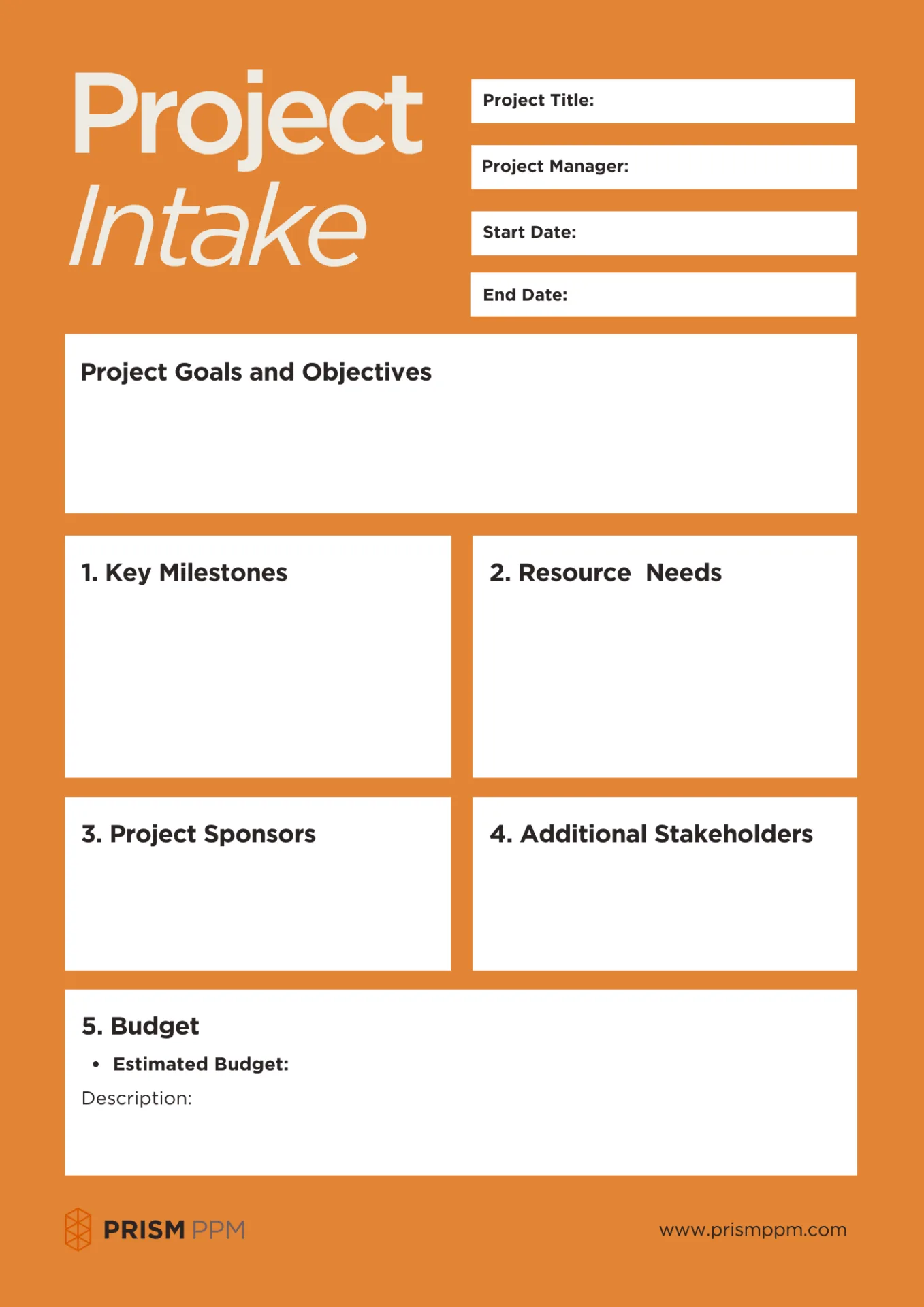 Project Prioritization template